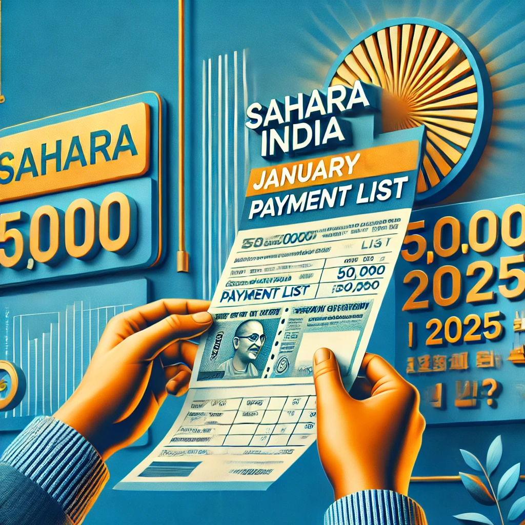 Sahara India January Payment List – सहारा इंडिया का जनवरी पेमेंट लिस्ट जारी, इन लोगों को मिलेगा 50,000 रुपये