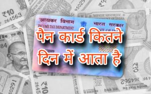 पैन कार्ड कितने दिन में आता है: Pan Card Kitne din mein