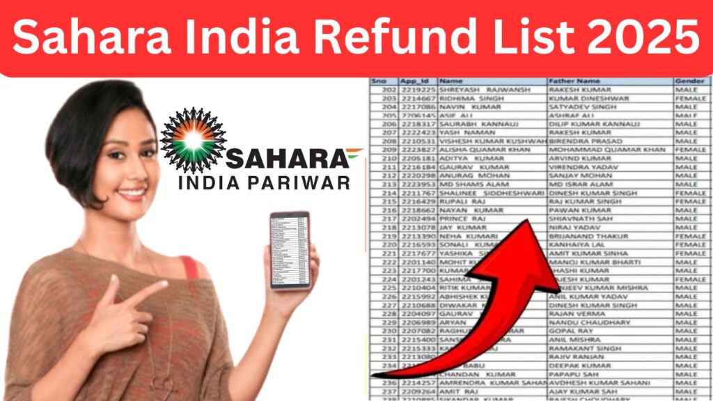 Sahara India Refund List 2025 नयी जानकारी और आवेदन प्रक्रिया