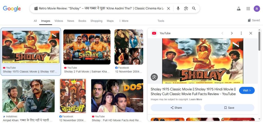 🎬 Retro Movie Review “Sholay” – जब गब्बर ने पूछा 'Kitne Aadmi The' Classic Cinema Ka Legend
